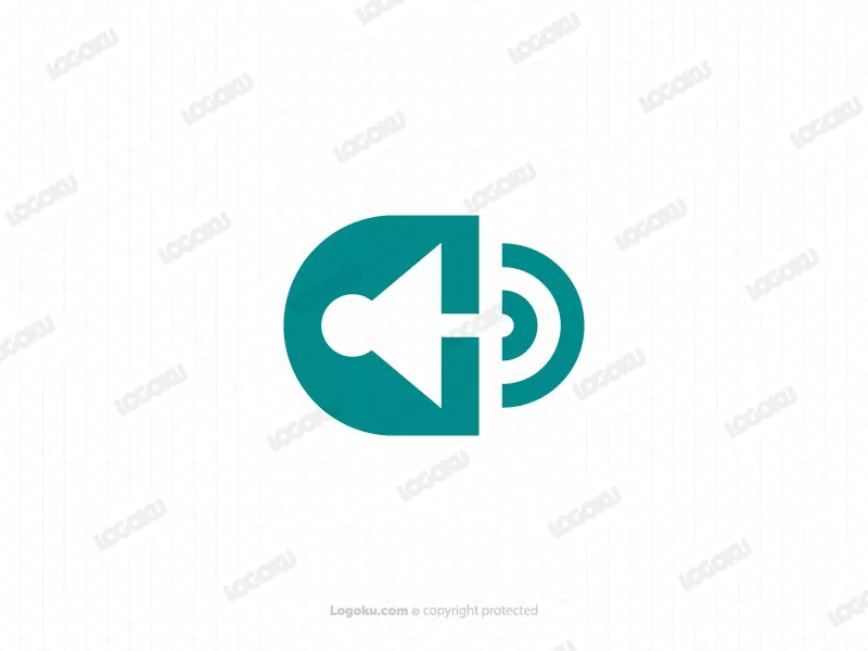 Modernes Sound-c-letter-logo