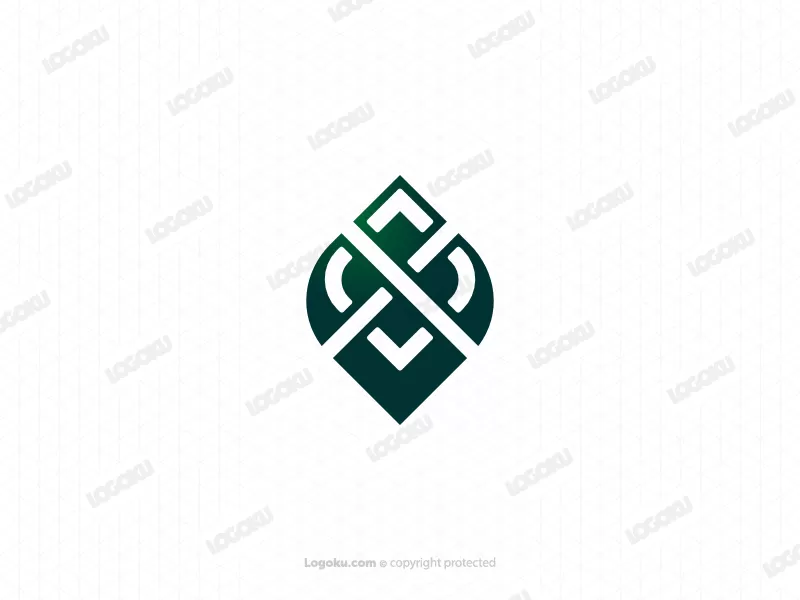 Lettre X Feuille Nature Identité Logo