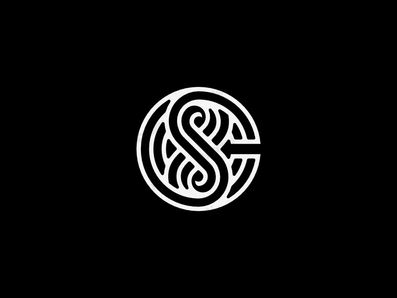 Letra Cs Inicial Sc Logotipo Infinito