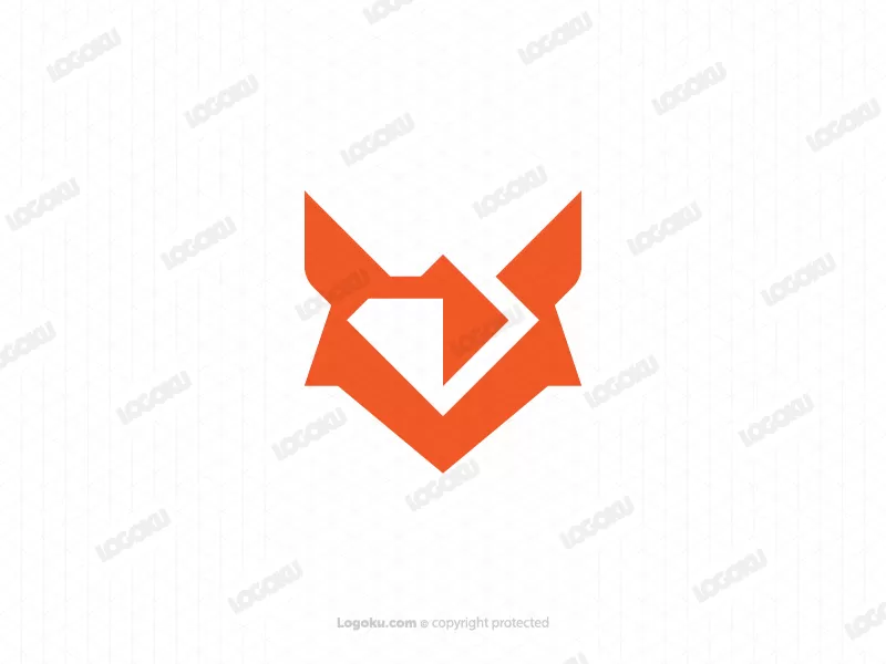 شعار Diamond Fox الأنيق