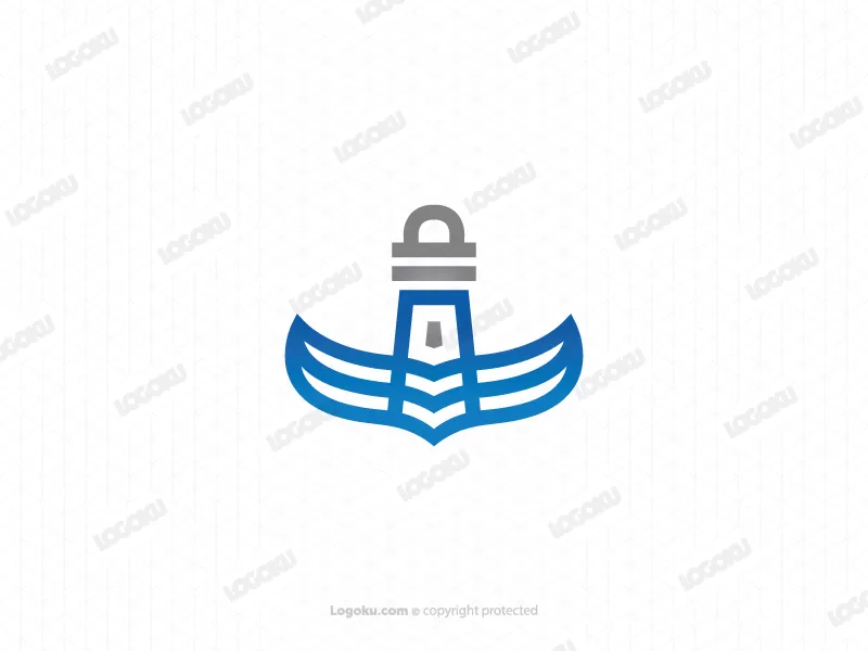 Einzigartiges Leuchtturm-Logo
