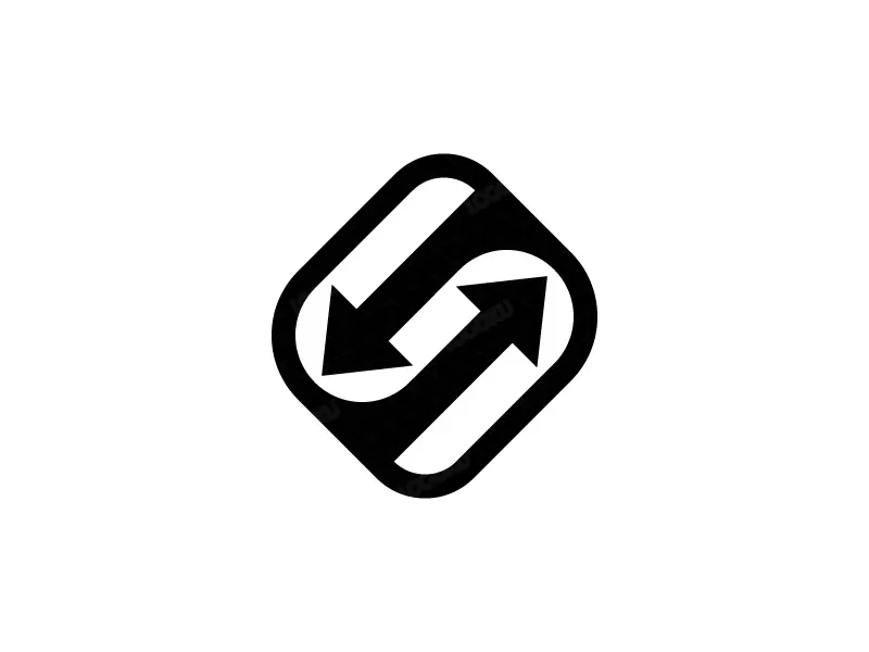 Diseño de logotipo de flecha S