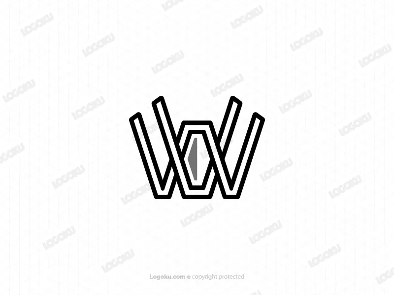 حرف Vw أو Wv Diamond