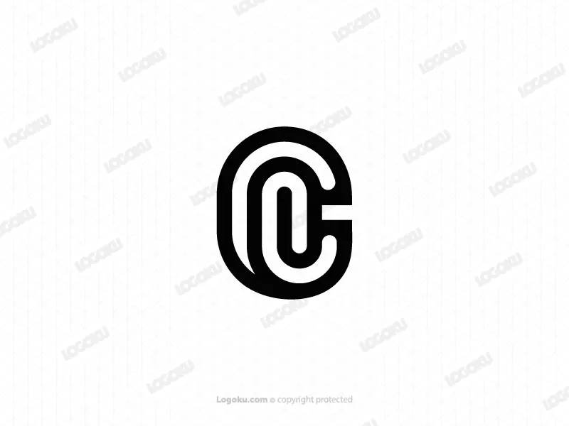 Logo monogramme lettre Cl ou Lc