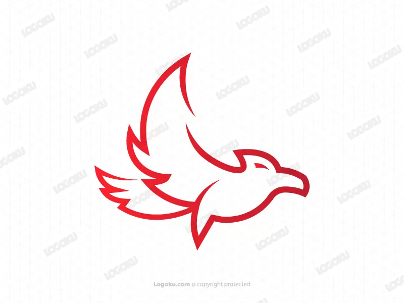 Logo d'oiseau cher simple et moderne
