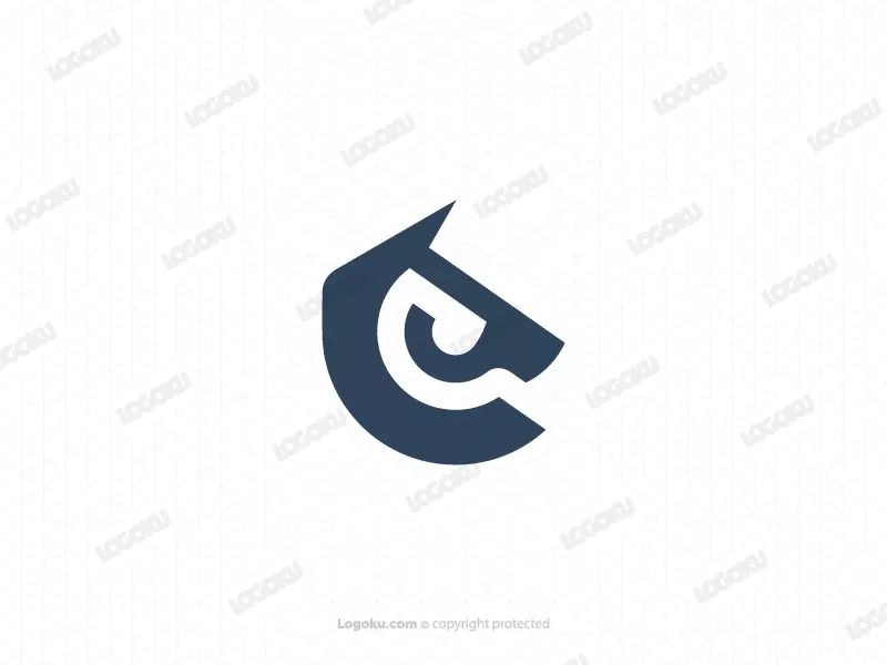 Letter C Or E Horse Logo