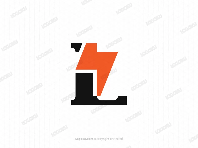 شعار L البرق