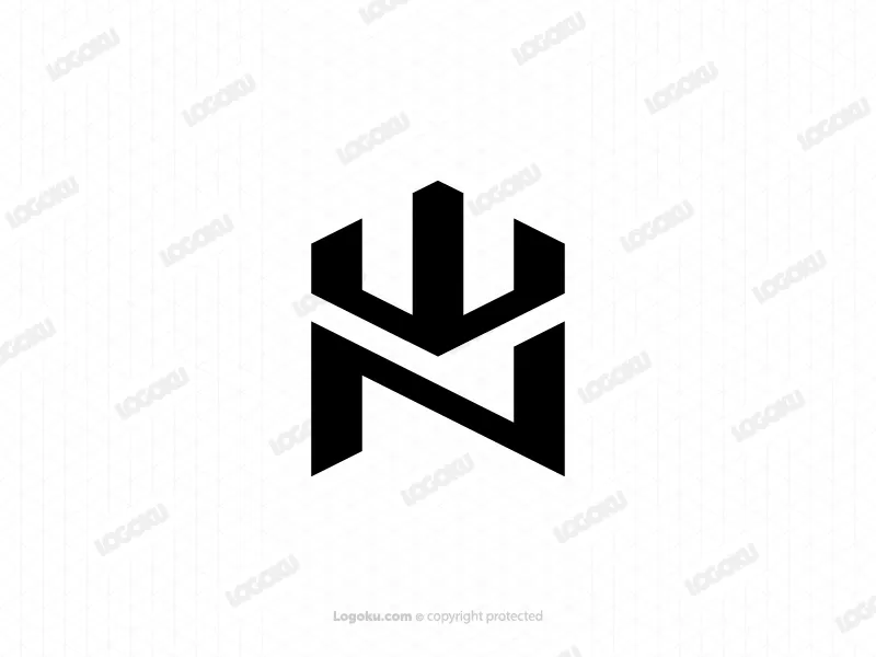 Logotipo del monograma Wn