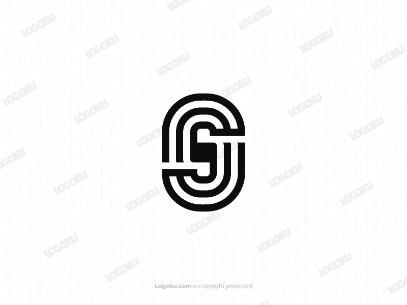 Letter S Or Jj Logo