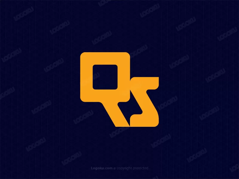 Buchstabe Qs Bolzen-Logo