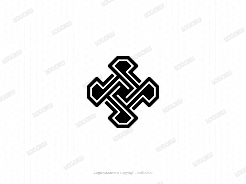 Logo de diamant de labyrinthe