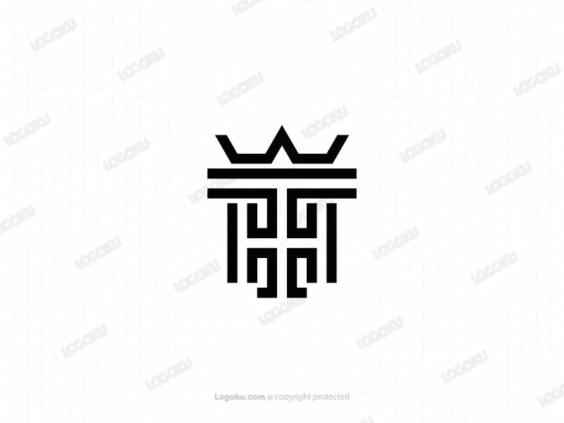 Ht Th Buchstabe Krone Logo