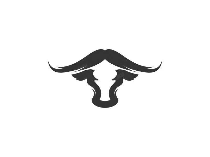 Bullenschnurrbart-Logo