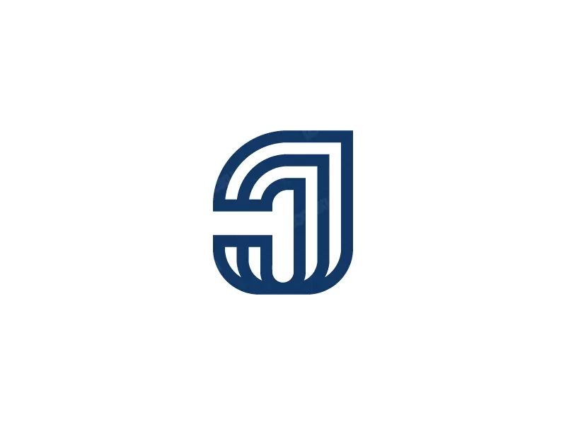 Logo moderne de la lettre J