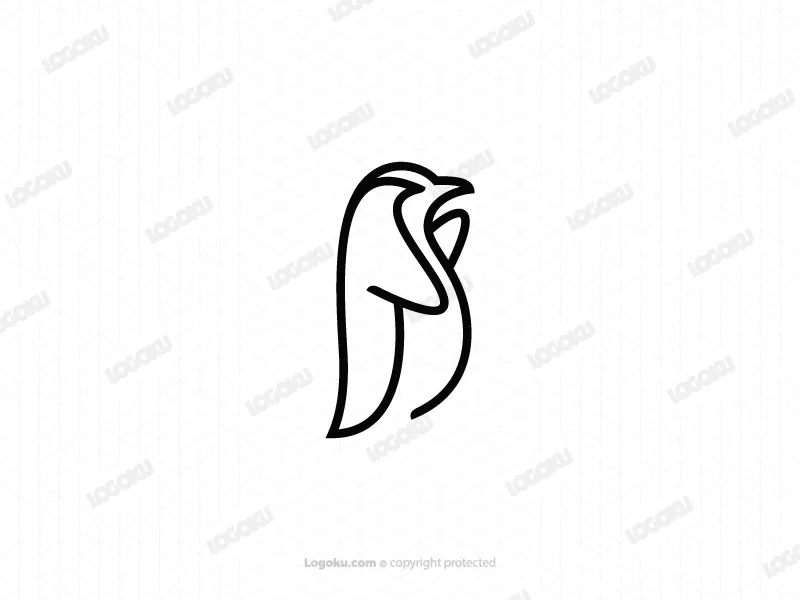 Niedliches Pinguin-Logo