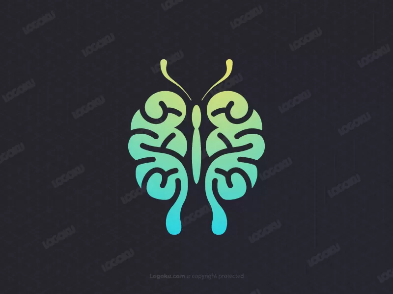 Logo du cerveau de papillon