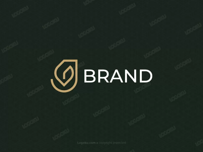 Luxury J Leaf Logo