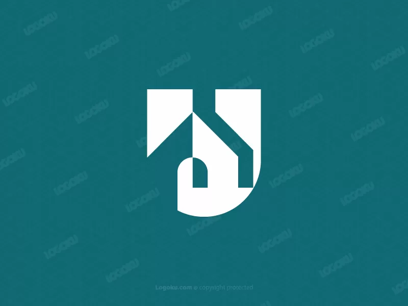 Letter U Home Logo