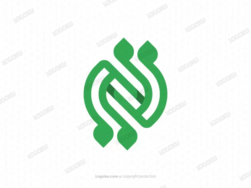 Letter N Nature Logo