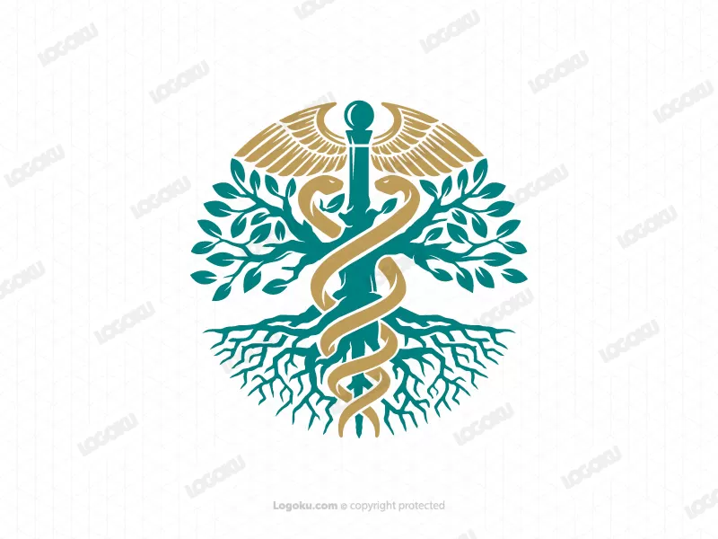 Logo du caducée de l'arbre