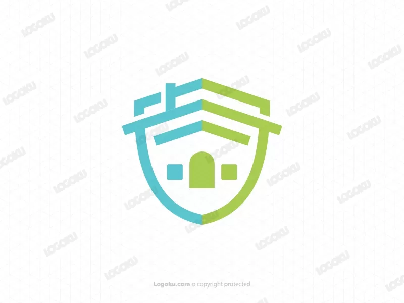 Logo de protection du bouclier de la maison