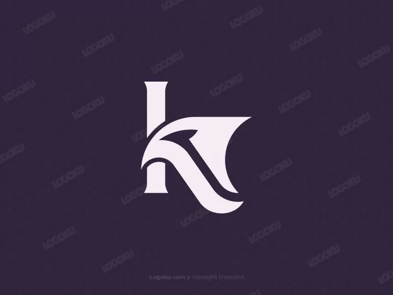 Logotipo moderno de la letra K Falcon