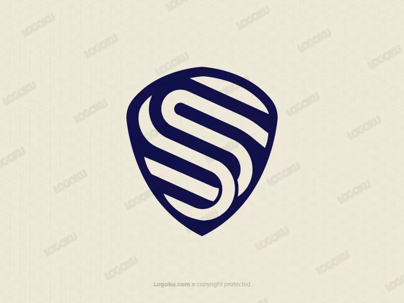 Stylish Ss Shield Logo