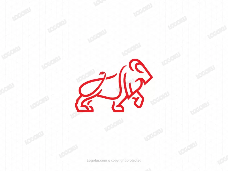 Logo du Lion Rouge du Roi de la Fierté