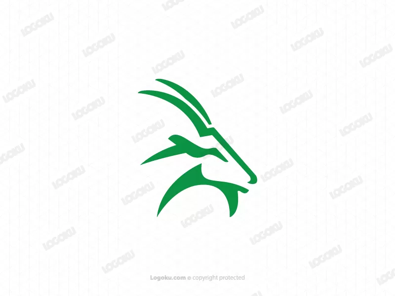 Logo de chèvre verte