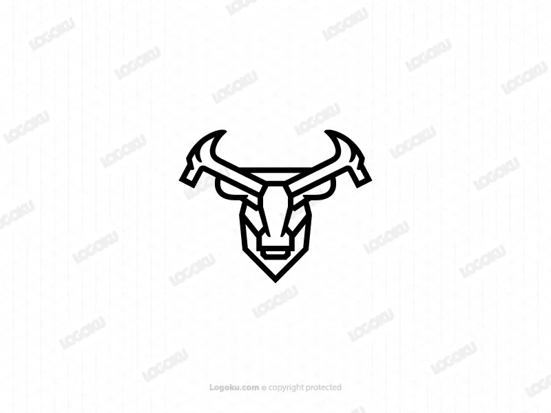 Logotipo De Toro De Construcción