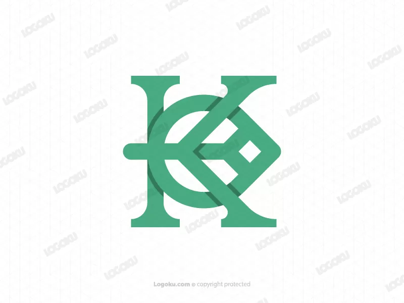 Buchstabe K Blatt-Logo