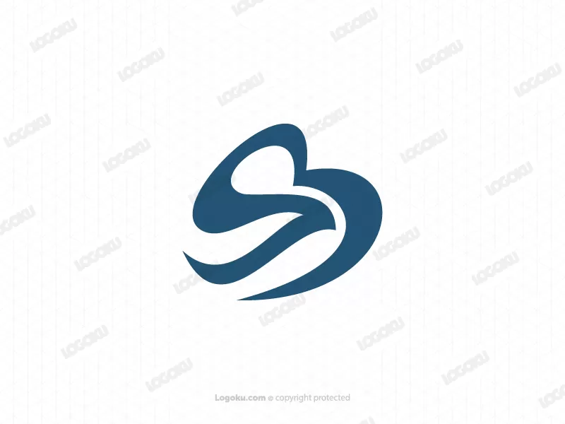Logotipo De Letra Sb Pájaro