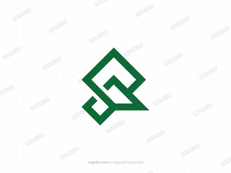 Letter Sr Or Rs Peak Logo