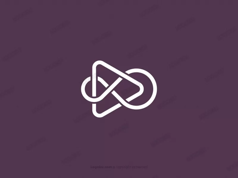Logotipo minimalista de Infinity Media