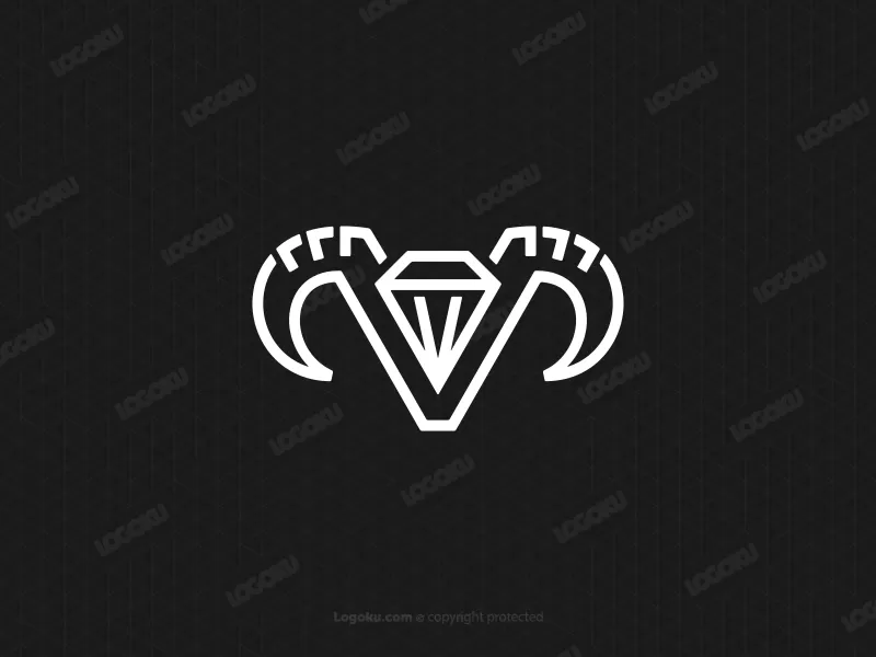 Diamond V Ram Logo