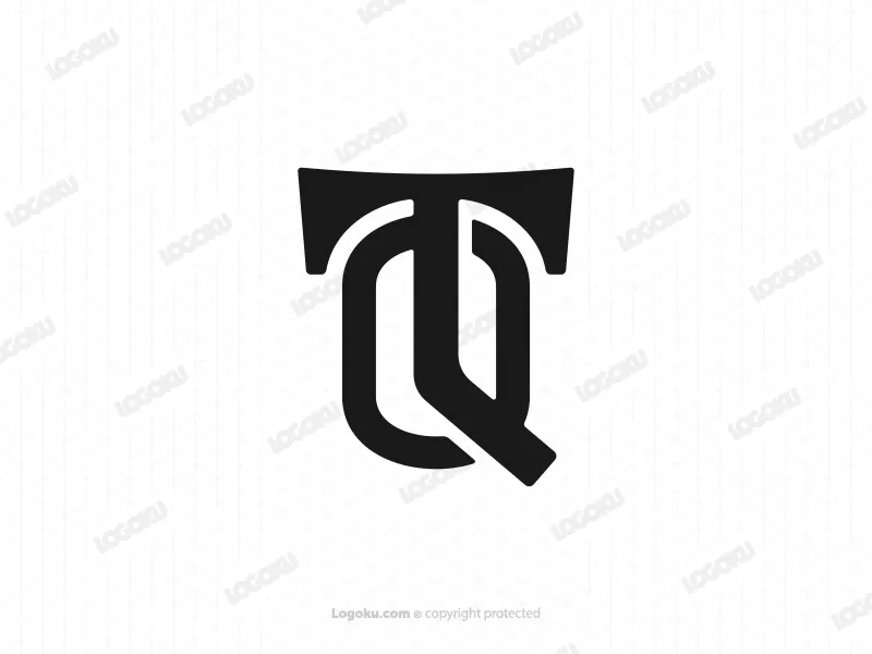 شعار Tq حرف واحد فقط