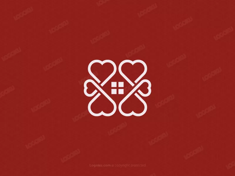 Logotipo Icónico De La Casa Del Amor