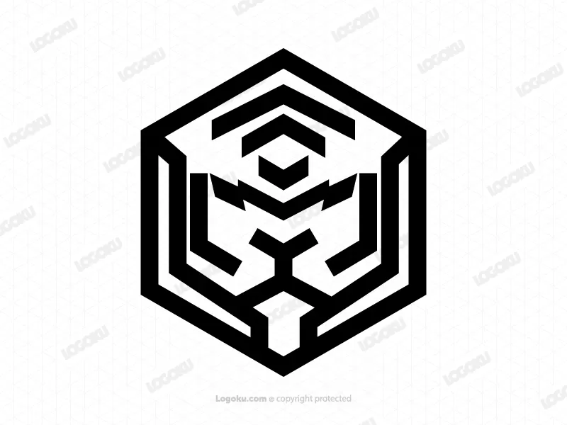 Tigre hexagonal moderno