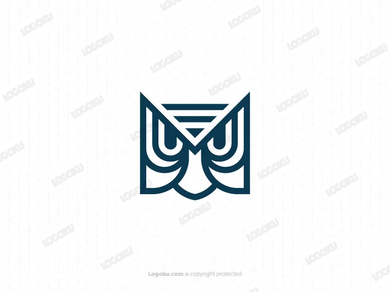 Einfaches Eulen-wlan-logo