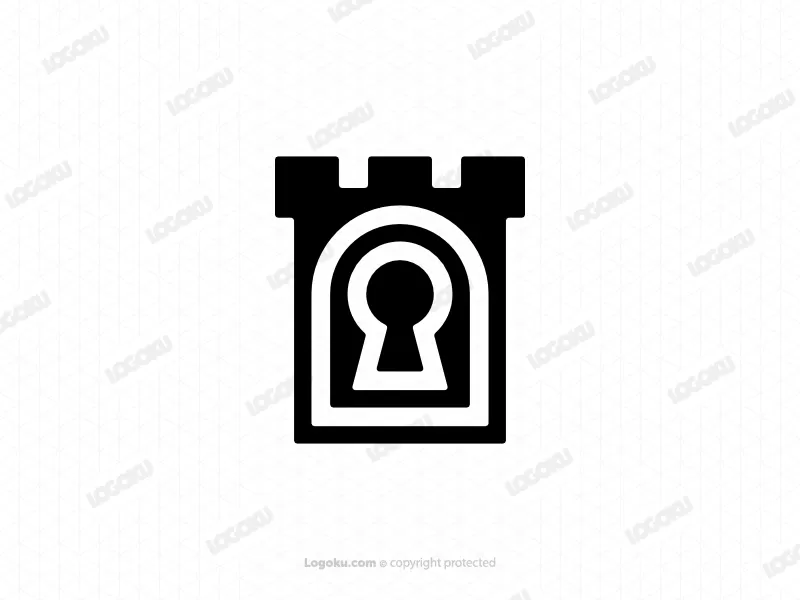 Keyhole Castle Tower Logo