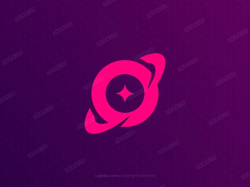 Logo-design Mit Planet-buchstabe O