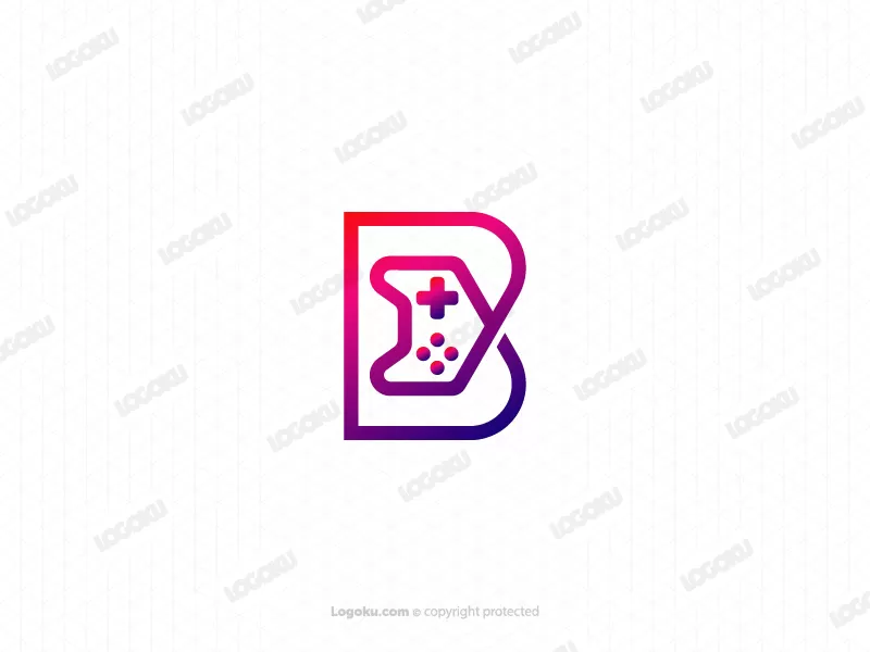 Letter B Joystick Monogram