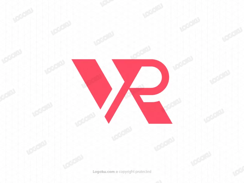 Sporty Vr Letter Logo