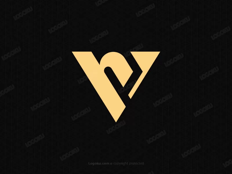 Logotipo De Monograma Rv O Vr