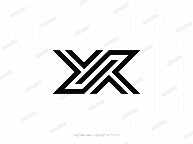 Elegantes Buchstaben-yr-logo