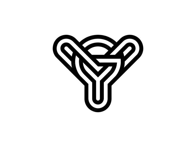 Conception Du Logo Et De L'icône Yg Ou Gy