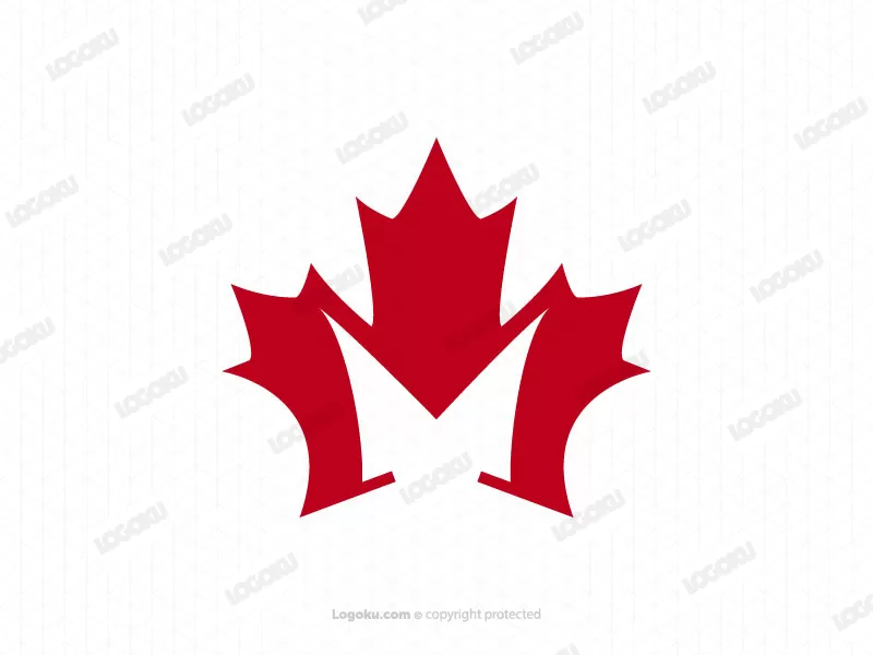 Letter M Maple Logo