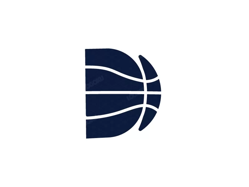 Basketball-logo Mit Dem Buchstaben D