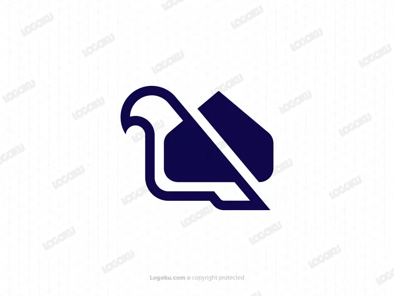 Einfaches Vogelhaus-logo