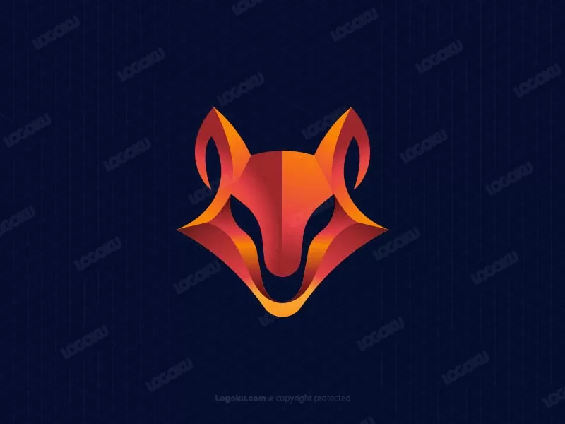 Logotipo De Tecnología Fox 3d